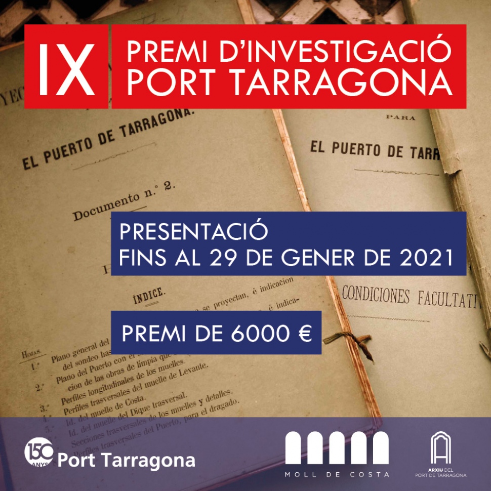 El Port de Tarragona convoca el IX Premi d’Investigació