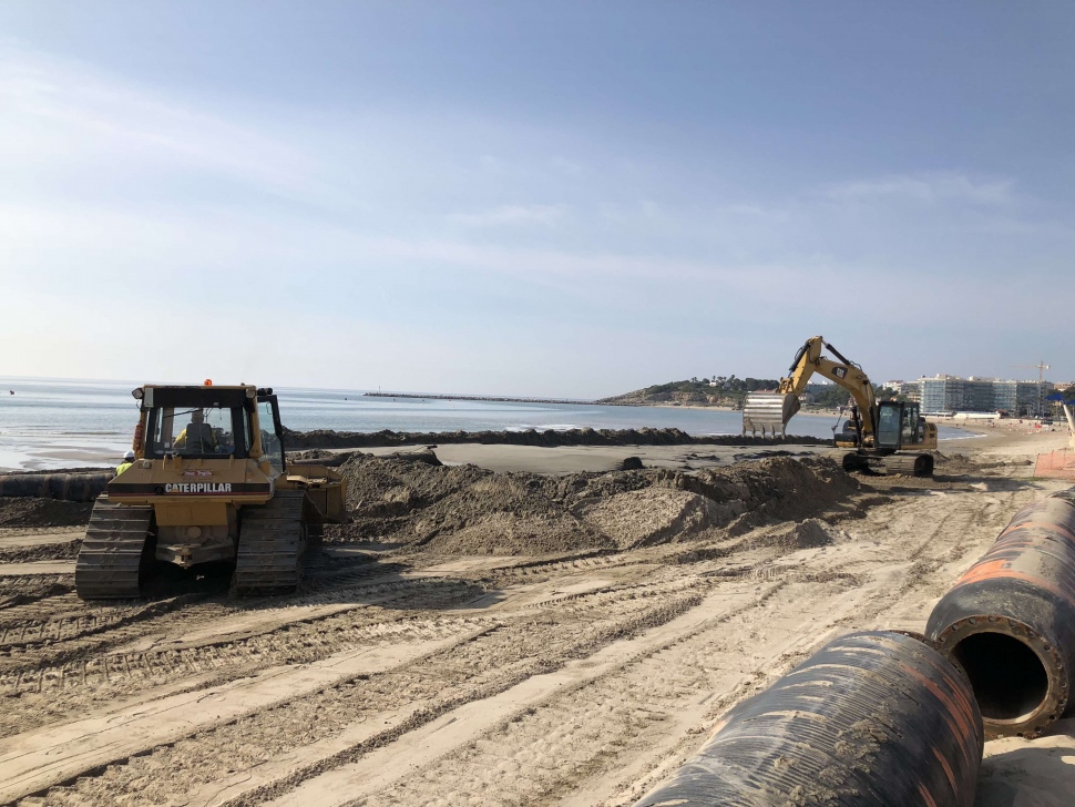 El Port de Tarragona inicia els treballs de restauració de  la platja de La Pineda