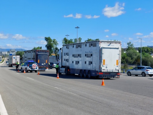 La Policia Portuària col·labora amb l’Agència de Residus i Mossos en dos controls terrestres de camions de mercaderies