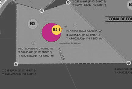 Area B2.1. Exclusion area