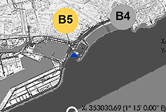 Zona B5. Zona entre l'espigó interior del Port Esportiu i l'escullera de Llevant