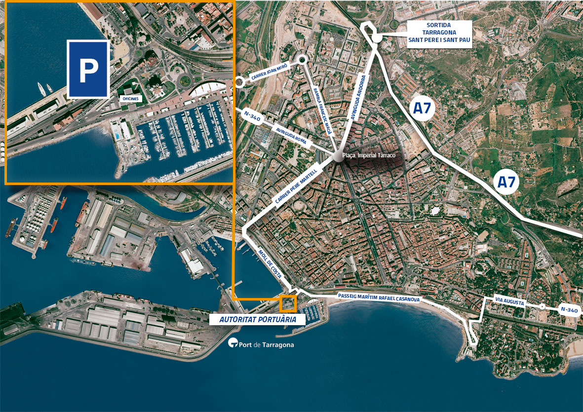 Situación y accesos Autoridad Portuaria de Tarragona Situación y accesos Autoridad Portuaria de Tarragona
