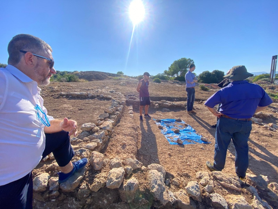 El president de Port Tarragona visita el jaciment de la Cella