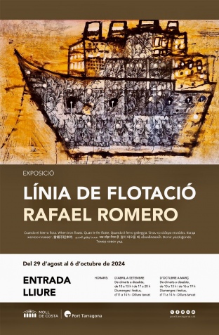 El Port Tarragona inaugura la mostra ‘Línia de flotació’ del pintor Rafael Romero al Tinglado 2