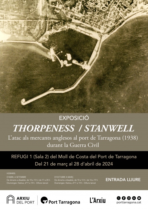 ‘Thorpeness / Stanwell’ nova exposició al Refugi 1 sobre els vaixells atacats al Port Tarragona durant la  Guerra Civil