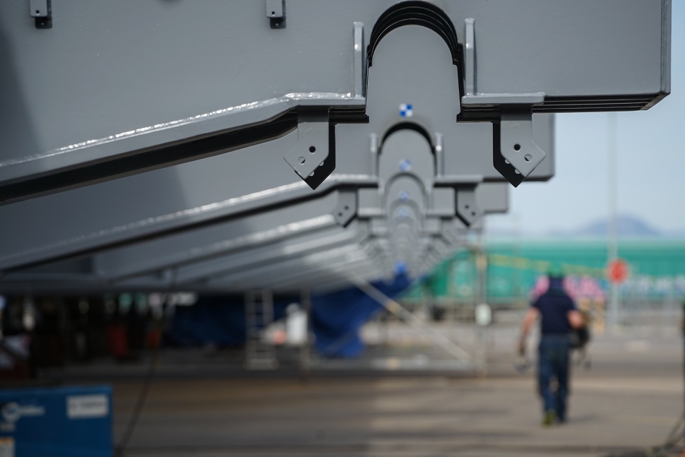 La construcción del synchrolift en el Port de Tarragona avanza más rápido de lo previsto