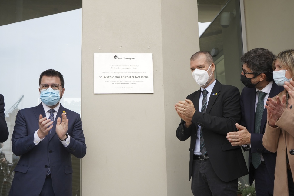 El president de la Generalitat de Catalunya, Pere Aragonès, inaugura la Seu Institucional del Port Tarragona