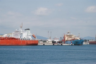 El Muelle de la Química inicia su travesía: cuatro buques operan a la vez