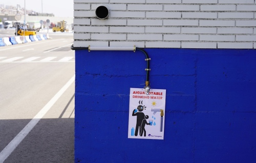 Port Tarragona instal·la sis nous punts d’hidratació dins del recinte portuari