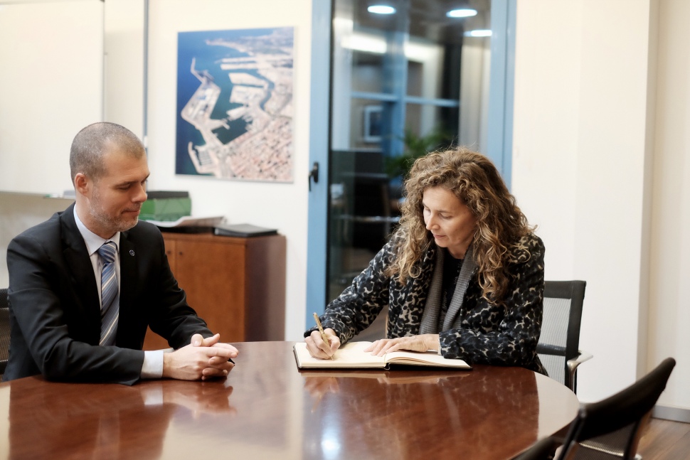 The Port of Tarragona explains its strategic projects to the president of the State Ports Authority