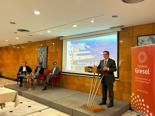 El president de Port Tarragona participa en un esmorzar col·loqui de la Fundació Gresol