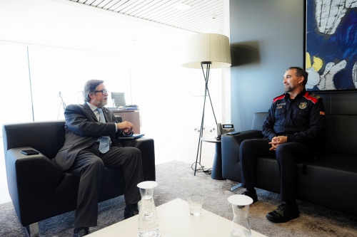 El president de Port Tarragona es reuneix amb el cap de la regió policial Camp de Tarragona dels Mossos d’Esquadra