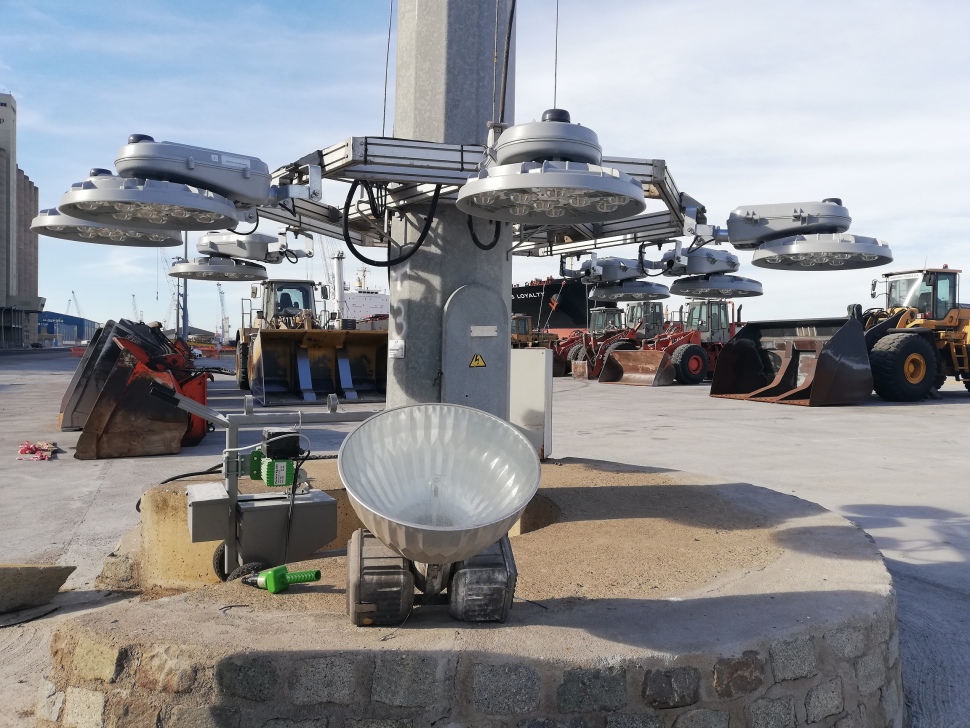 Port Tarragona instal·la nou enllumenat a l’esplanada d’Hidrocarburs