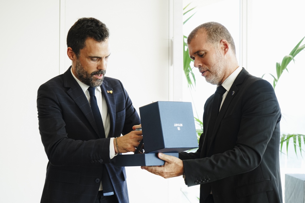 El conseller d’Empresa i Treball, Roger Torrent, visita la Zona d’Activitat Logístiques del Port de Tarragona