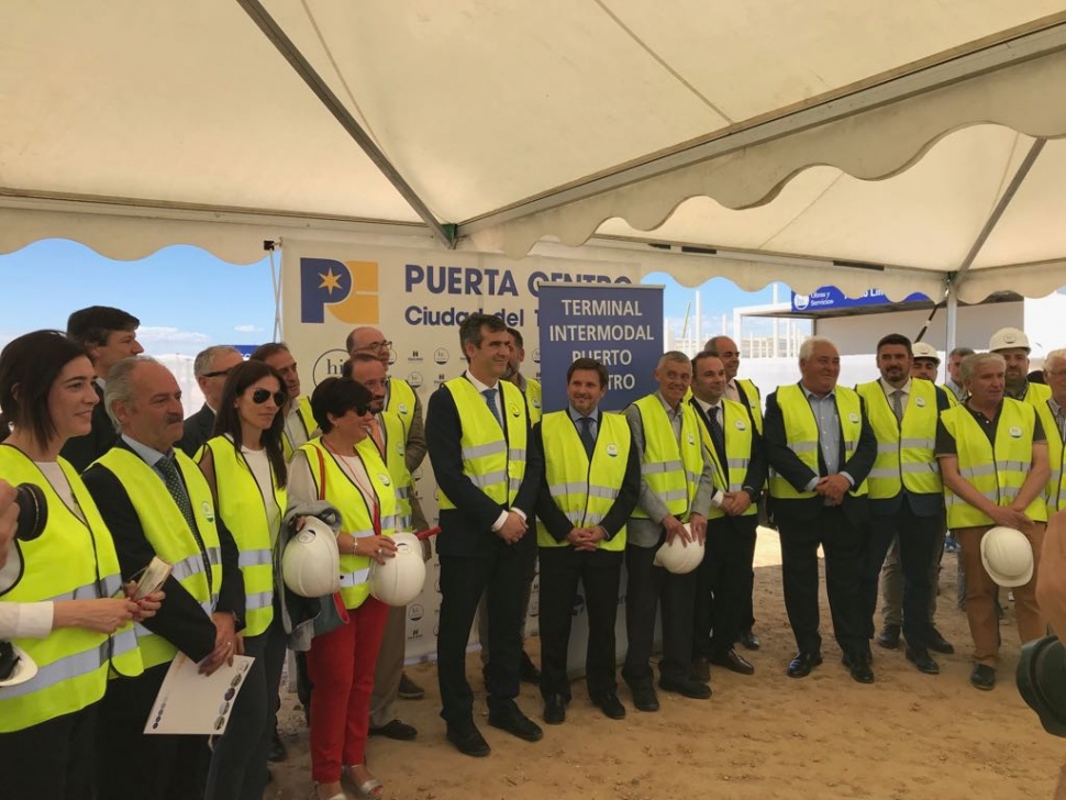 Visita als terrenys de la futura Terminal Intermodal Puerto Centro del Port de Tarragona, després de la signatura de l’acord per a l’adquisició de terrenys