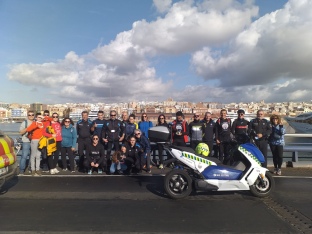 Pedalada solidària a Tarragona amb la Policia Portuària i Astafanias