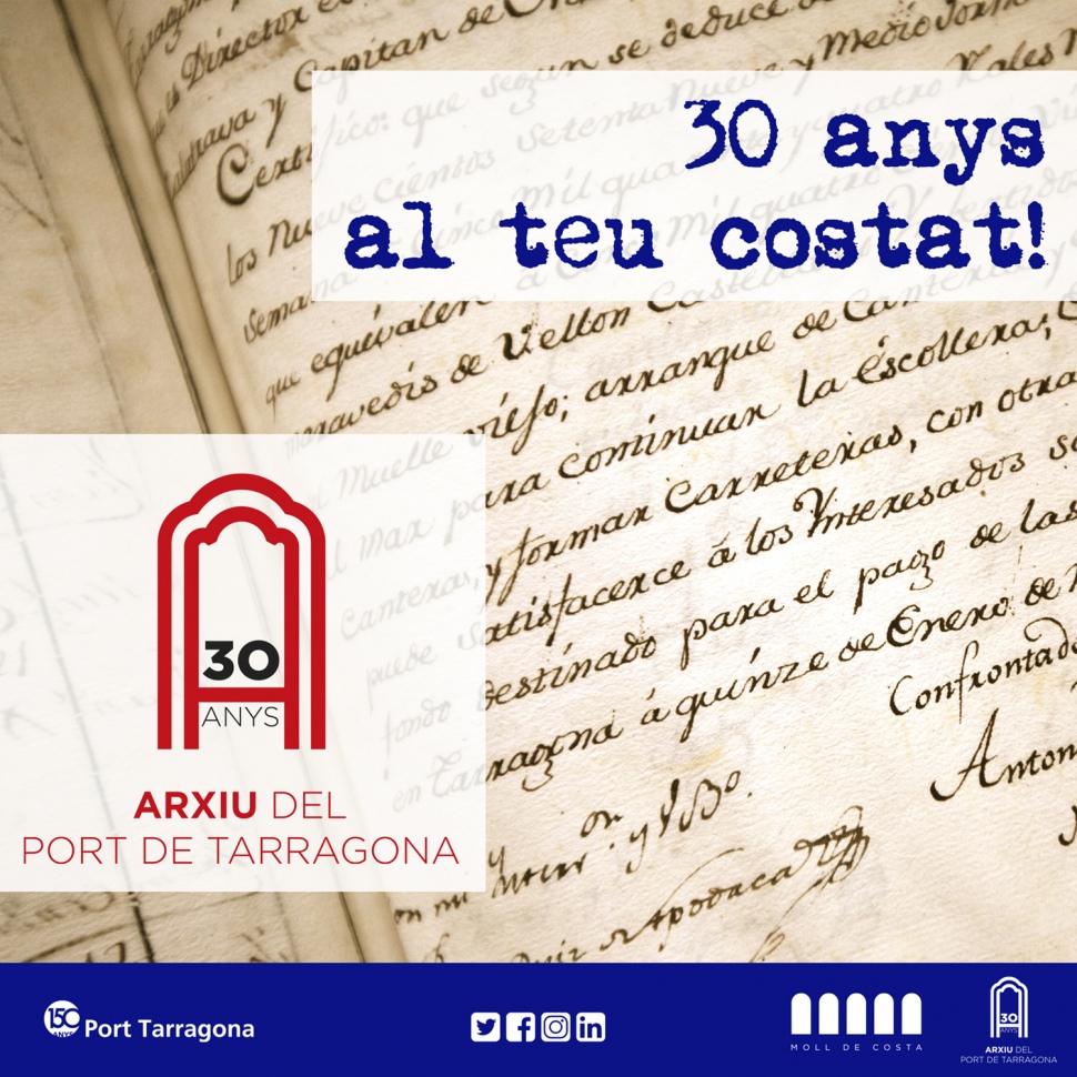 L’Arxiu del Port de Tarragona celebra els seus 30 anys d’història