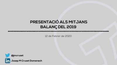 Balanç del 2019