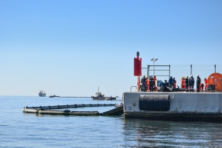 Simulacro del  Plan Interior Marítimo en el Port de Tarragona