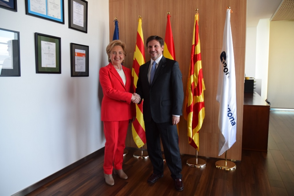 Visita de la presidenta de la Cambra de Comerç de Tarragona, Laura Roigé, al Port de Tarragona