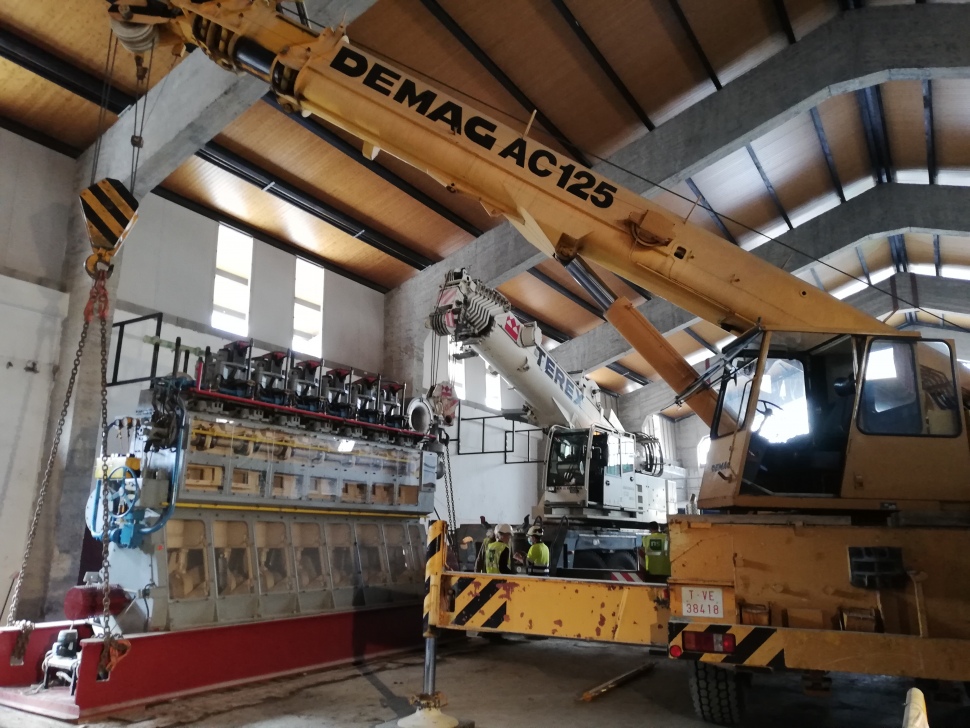 El Port de Tarragona comença a dissenyar l’interior del nou Museu reubicant el motor dièsel de l’any 1960, una peça de gran valor històric