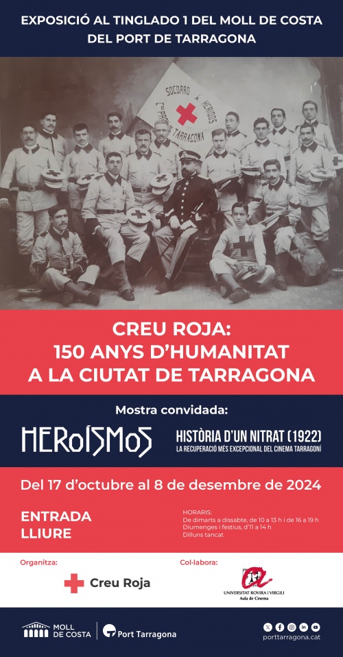 Creu Roja: 150 anys d’humanitat a la ciutat de Tarragona’ nova exposició al Tinglado 1