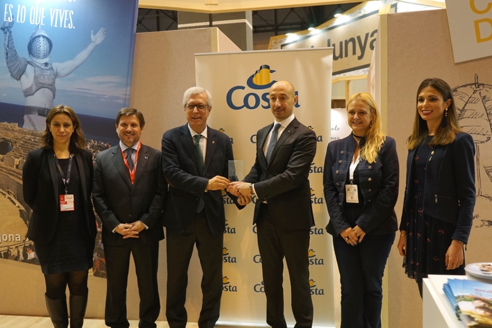 Costa Cruceros España reconeix la tasca realitzada pel Port de Tarragona i els integrants de Tarragona Cruise Port Costa Daurada durant la temporada 2017