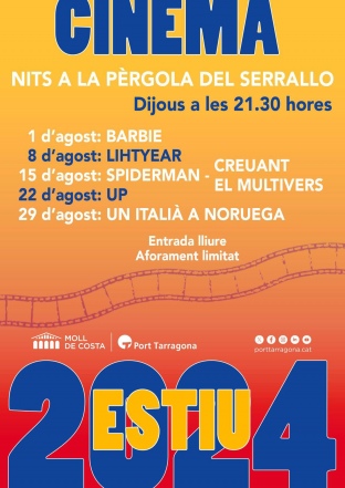 Cinema a la fresca en català tots els dijous d’agost a la Pèrgola del Serrallo
