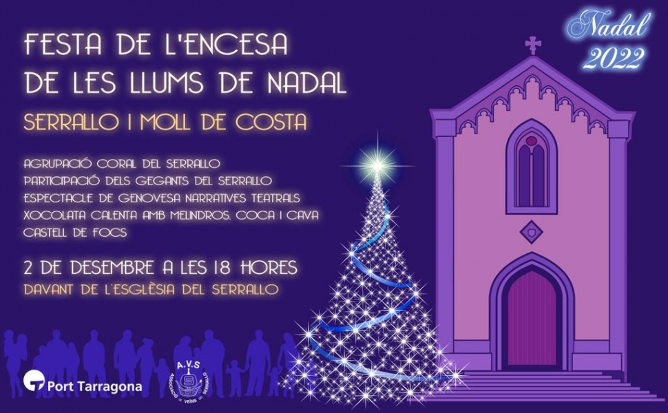 El Port de Tarragona convida a la ciutadania a participar en la tradicional encesa de llums de Nadal al Serrallo i Moll de Costa