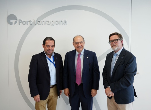 El president executiu de l’Institut Europeu de la Mediterrània visita Port Tarragona