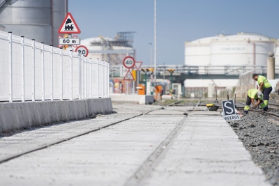 El Port Tarragona finalitza les obres de millora de les vies de tren del moll de Castella