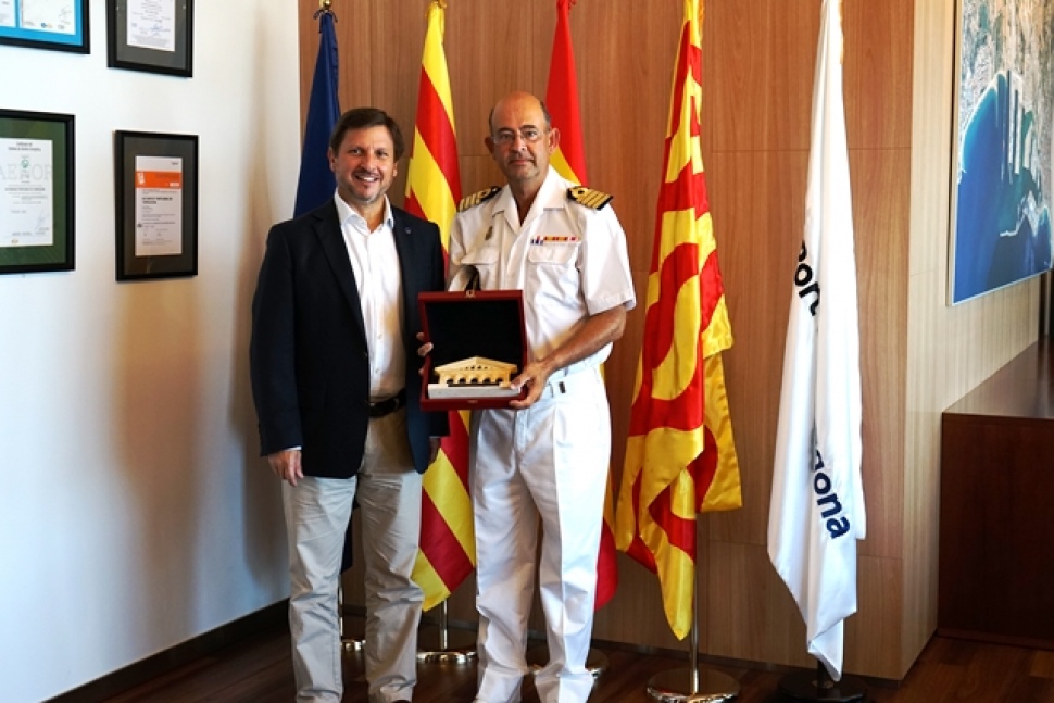 Despedida del comandante naval de Tarragona, que ha sido destinado en Rota, Cádiz