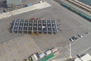 La construcción del synchrolift en el Port de Tarragona avanza a gran ritmo