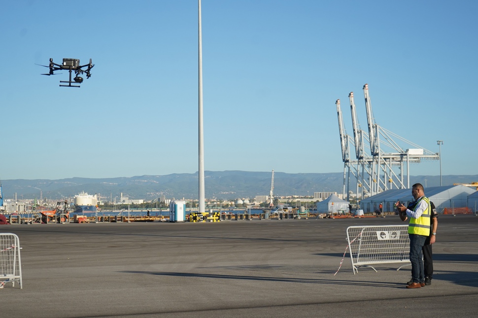 Port Tarragona comença els seus vols de vigilància amb dron