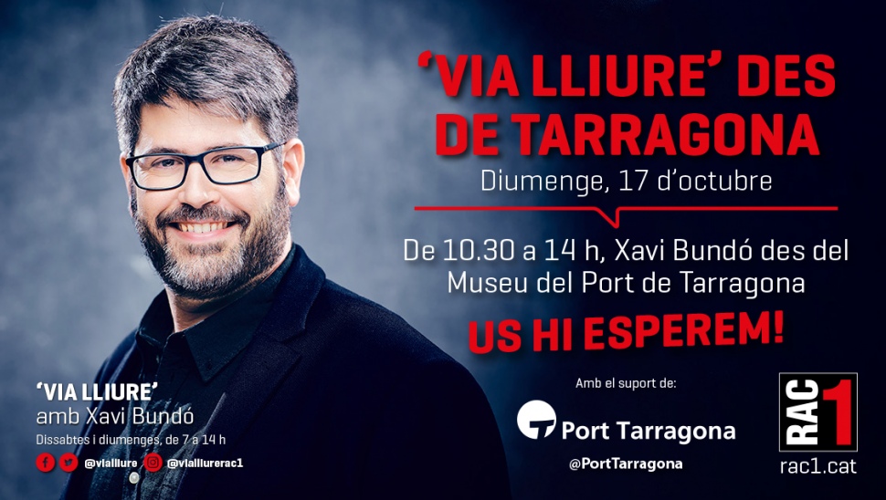 ‘Via Lliure’, de RAC1, convertirà el Museu del Port de Tarragona en un plató radiofònic obert al públic