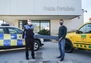 La Policia Portuària del Port Tarragona cedeix dos ponts de llums prioritàries a l’Agrupació de Defensa Forestal de Les Borges del Camp