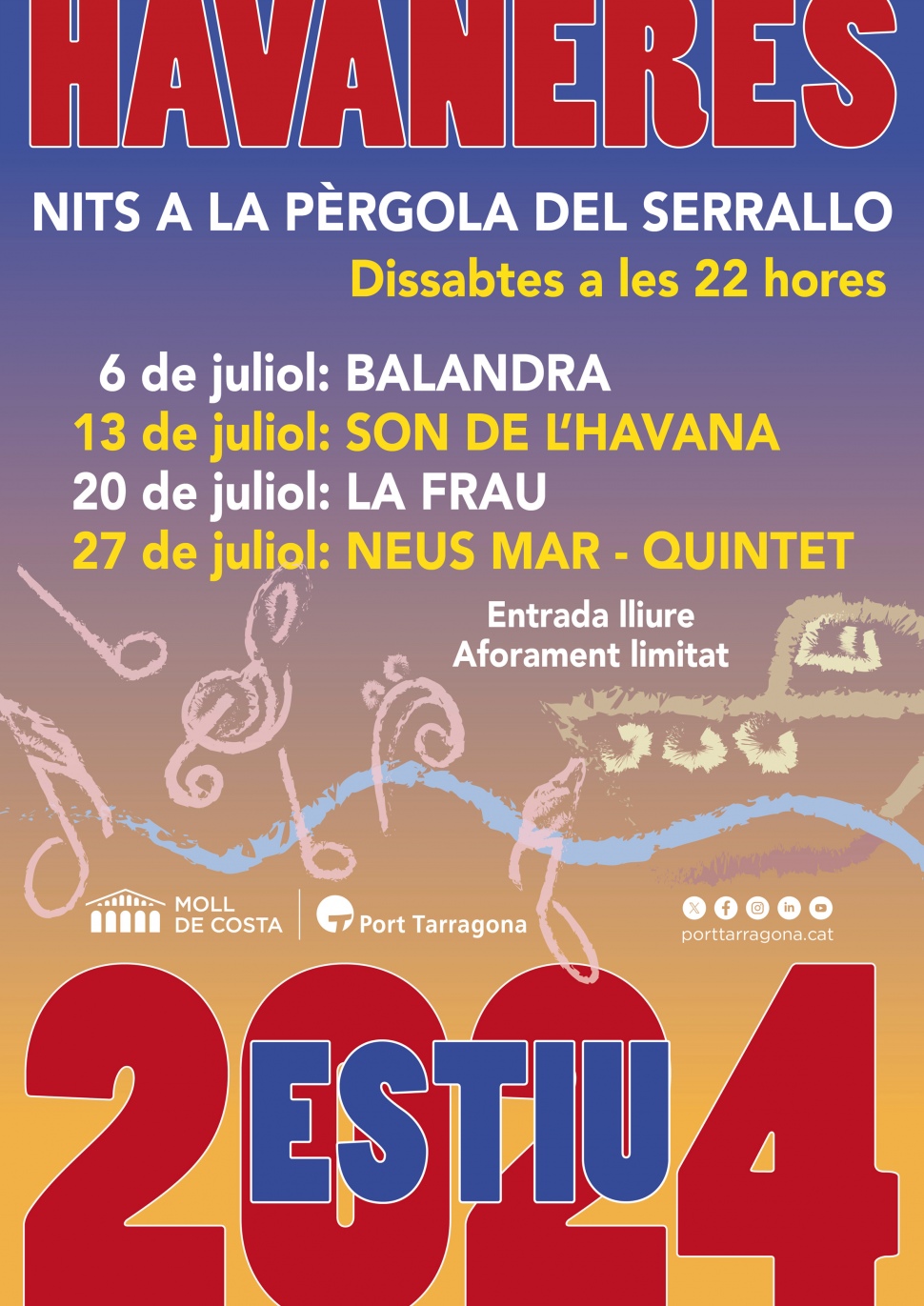 Arriben les tradicionals ‘Nits a la Pèrgola del Serrallo’ amb les havaneres del Port Tarragona