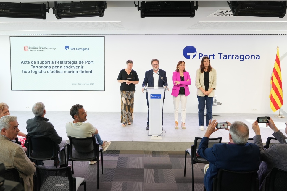 Port Tarragona i la Generalitat de Catalunya s&#039;alien per reforçar el posicionament de Tarragona com a futur hub d&#039;eòlica marina flotant