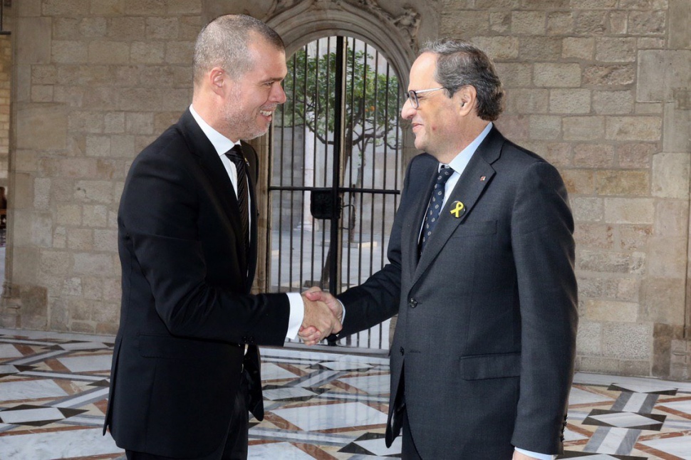 Primera visita institucional del presidente del  Port de Tarragona al presidente de la Generalitat