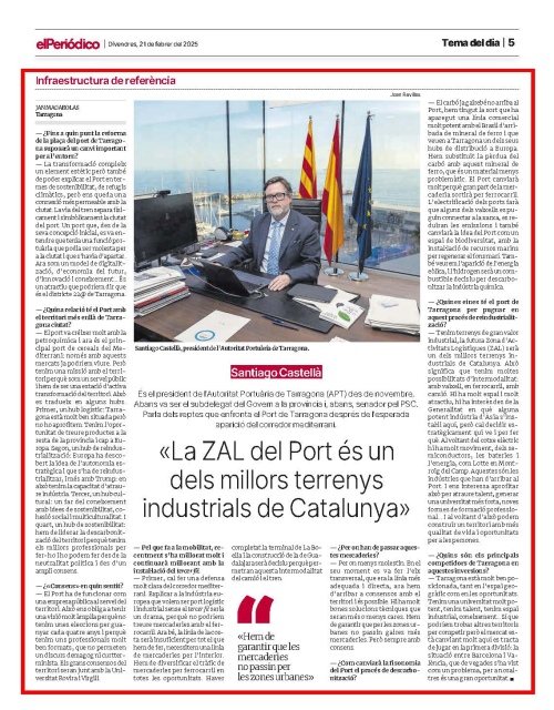 Els mercats internacionals es fixen el Port de Tarragona - El Periódico 21 de Febrer de 2025