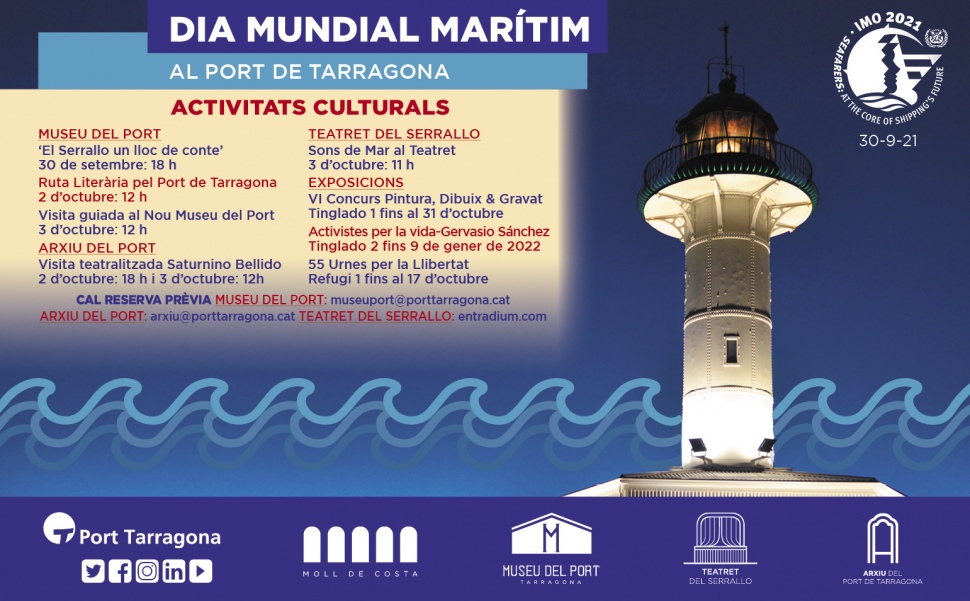 El Port de Tarragona ofereix una setmana d’activitats vinculades a la mar dins de la celebració del Dia Marítim Mundial