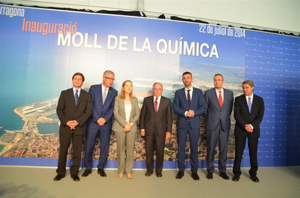 Inauguración del muelle de la Química