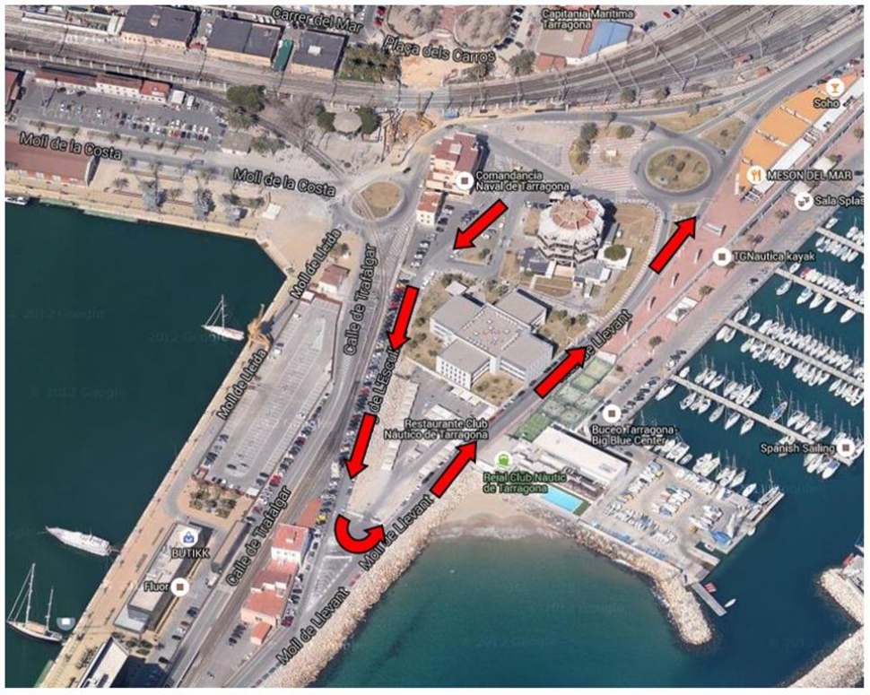 Cambios de circulación en el entorno del edificio de la Autoridad Portuaria de Tarragona.