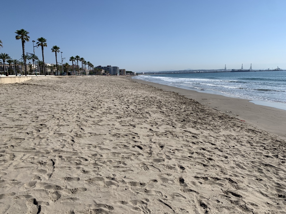 El Port de Tarragona finalitza les tasques per a la regeneració de la platja de La Pineda