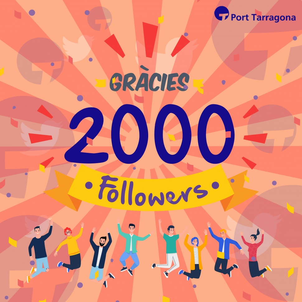 @PortdeTarragona arriba a 2000 followers en poc més de dos anys a Twitter