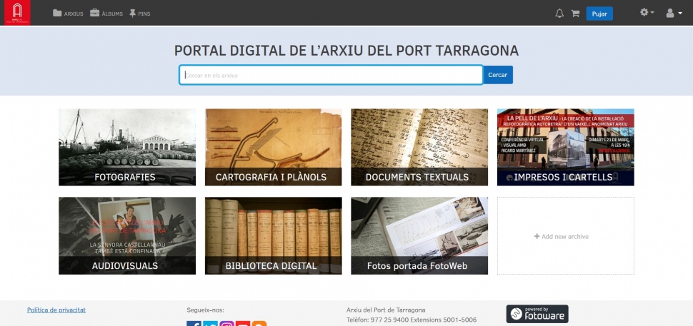 L’Arxiu del Port de Tarragona estrena un nou portal digital