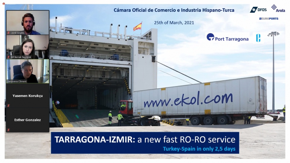 El Port Tarragona presenta la nova ruta RO-RO amb Turquia a la Cambra Hispano-Turca