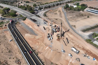 Port Tarragona continua a bon ritme l’execució del vial inferior sota la carretera C-31B