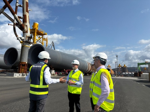 Una delegació de Port Tarragona visita les instal·lacions de Navantia Seanergies per a conèixer projectes d'eòlica marina
