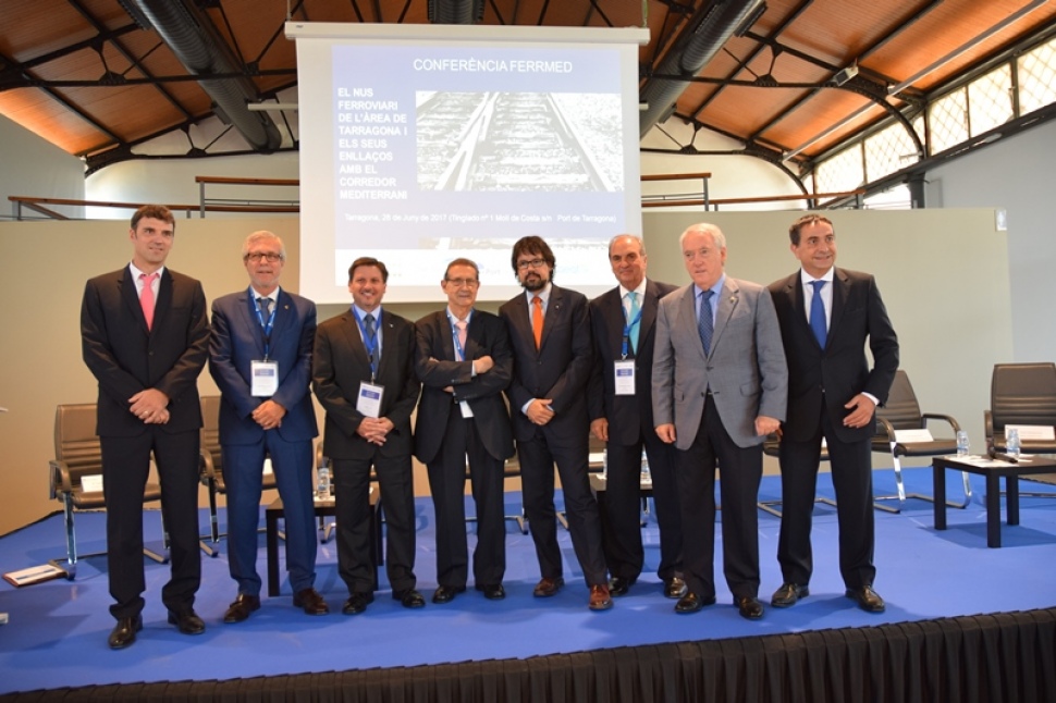 Instituciones y agentes económicos se reúnen en el Port en la conferencia FERRMED sobre el nudo ferroviario de Corredor en Tarragona
